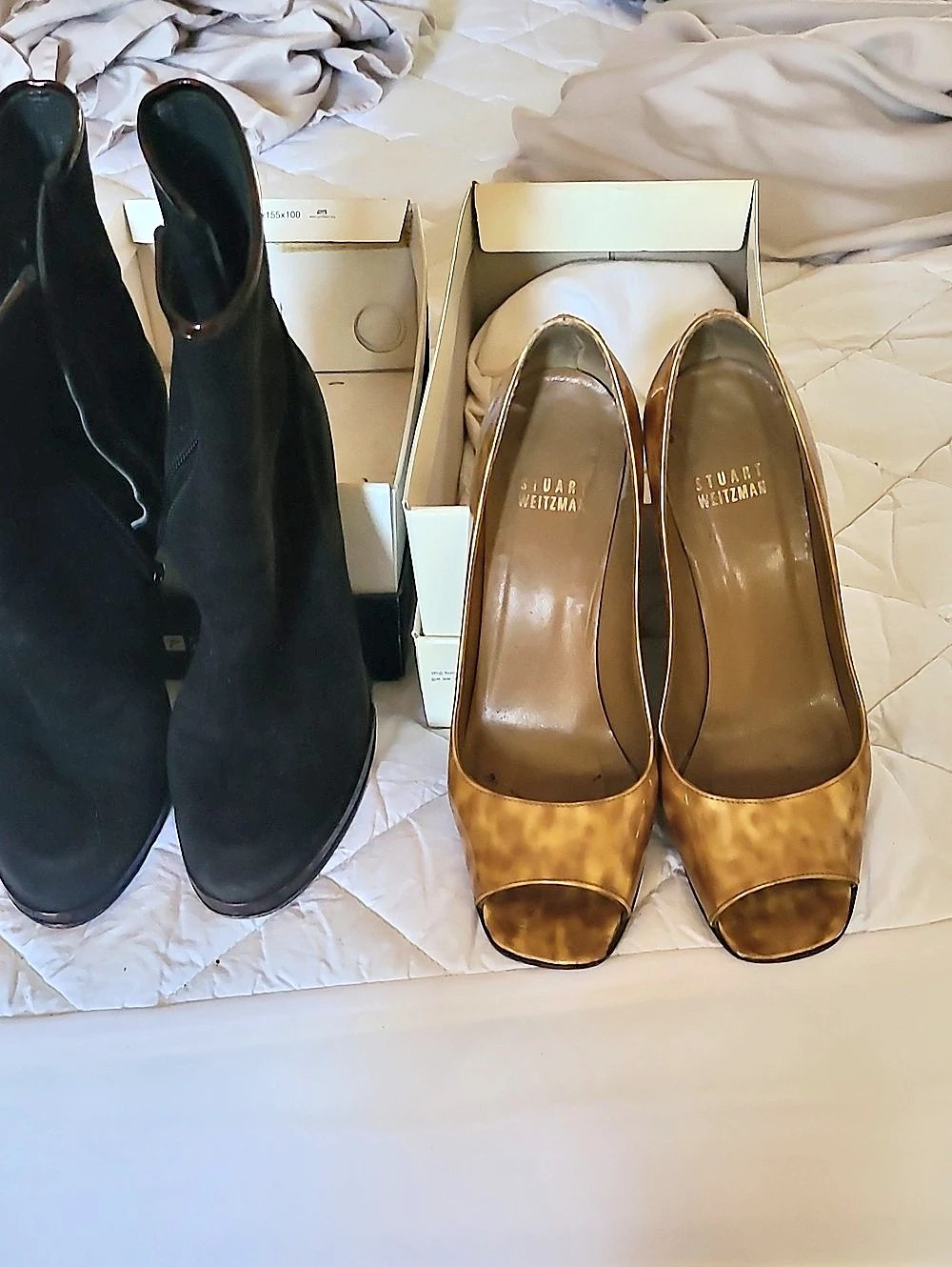 Stuart Weitzman Brown & Black Heels